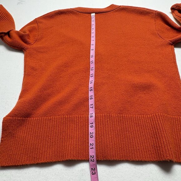 SIES MARJAN Men Cashmere Wool Sweater Button Front Long Sleeve Sz XS Orange 46-9 - Picture 11 of 11